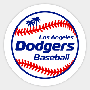 Dodgers 80s Retro Ball Sticker